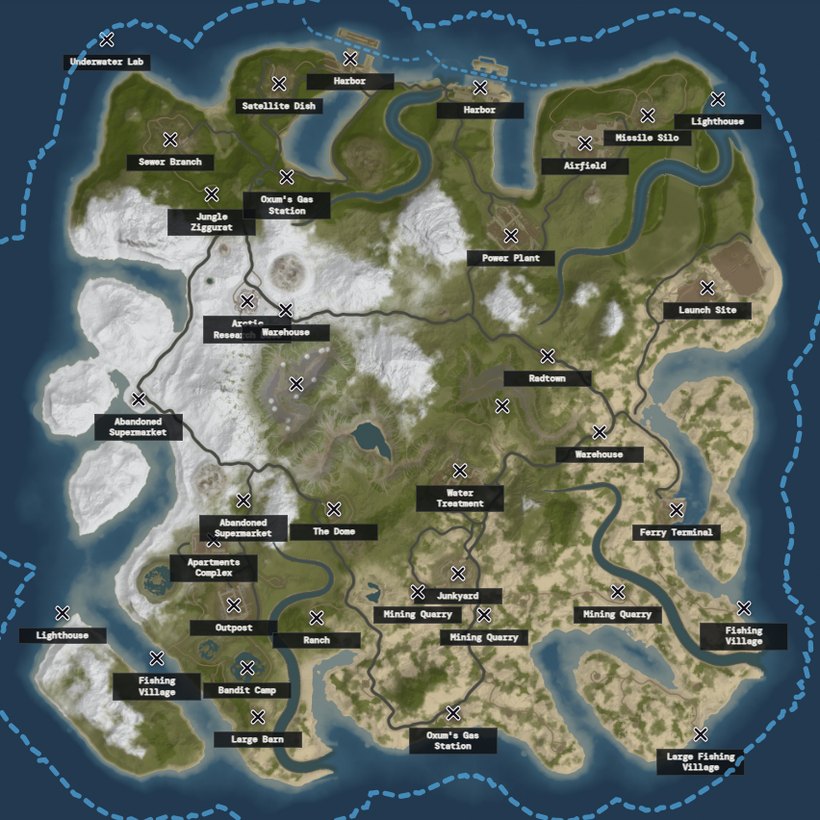 Blueprint plate of the featured map